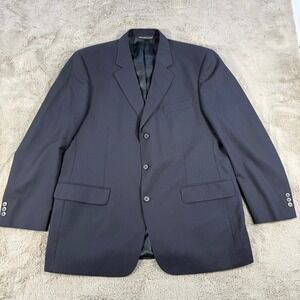 Paul Dione‎ Mens Blazer Sport Coat 44R Regular Fit Pinstripe Wool Luxe CT Career